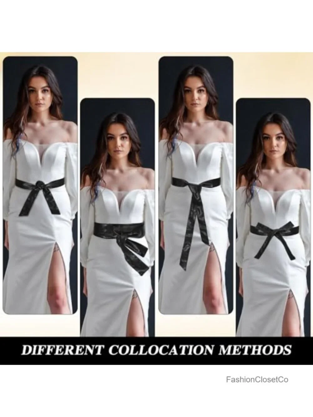 Faux Leather Obi Belt for Women, Wrap Sash Belt Decorative Waistband